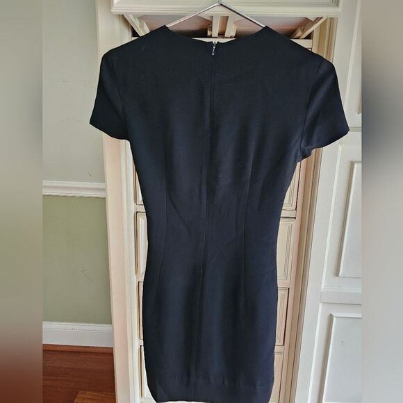 bebe Short Sleeve Black Dress Size Medium. Excellent Condition! - Picture 2 of 4